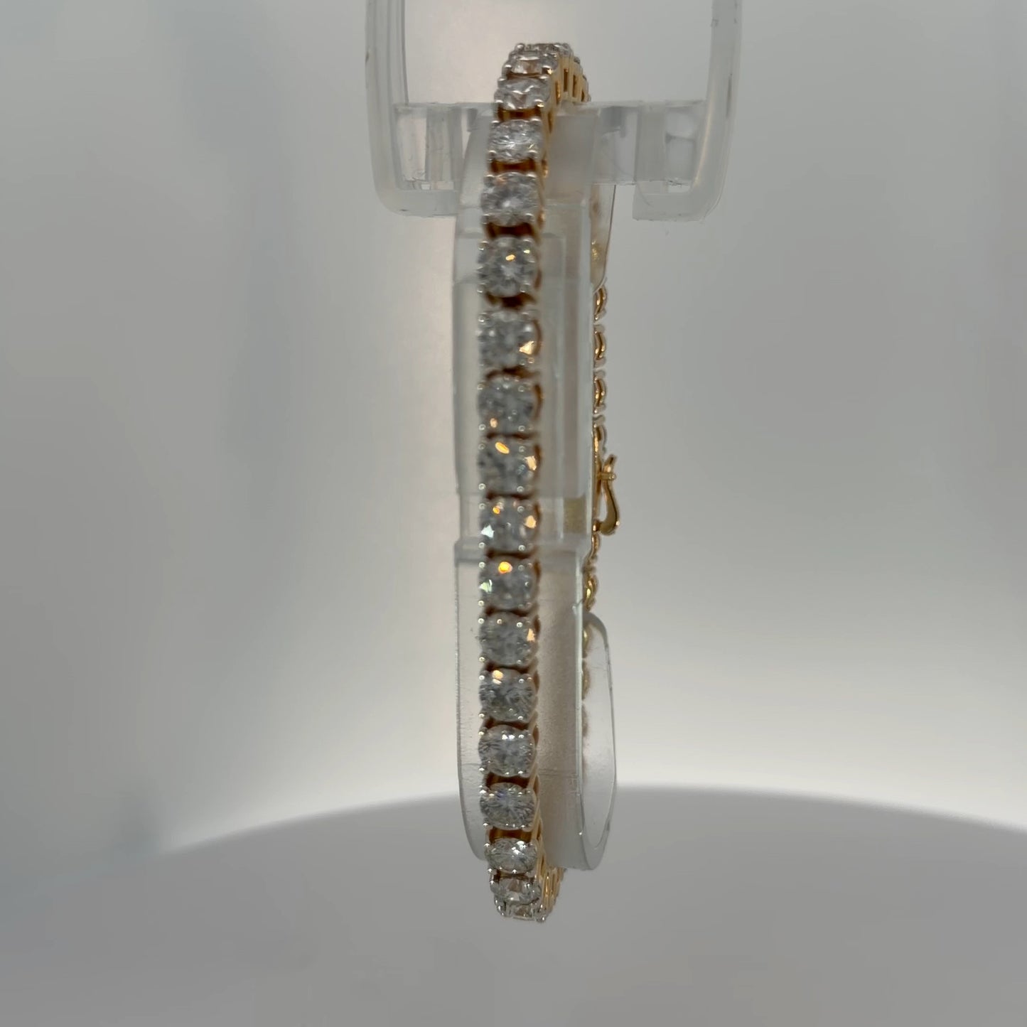 14K Yellow Gold Lab-Grown Diamond Bracelet — 19.94 CTW