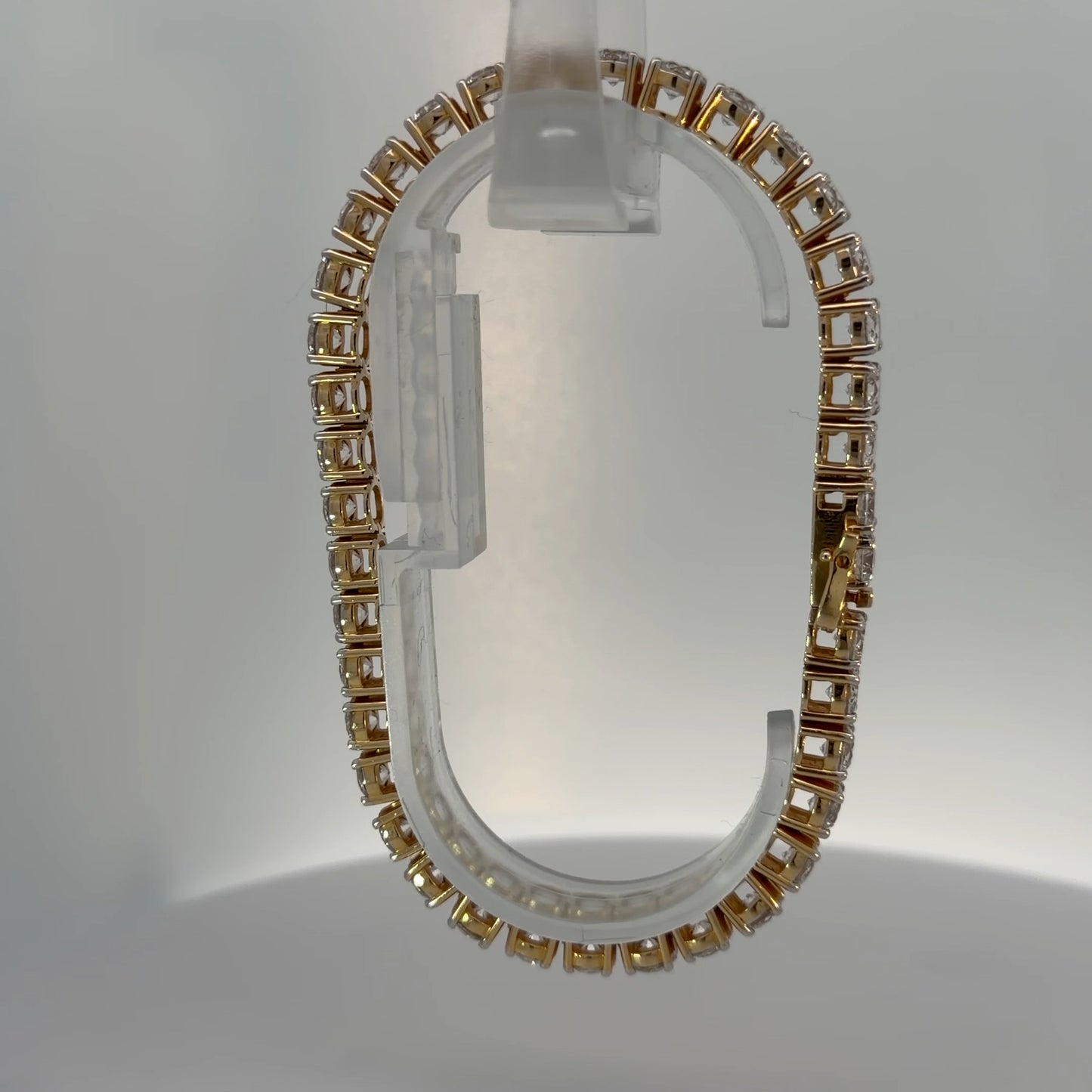 14K Yellow Gold Lab-Grown Diamond Bracelet — 19.94 CTW