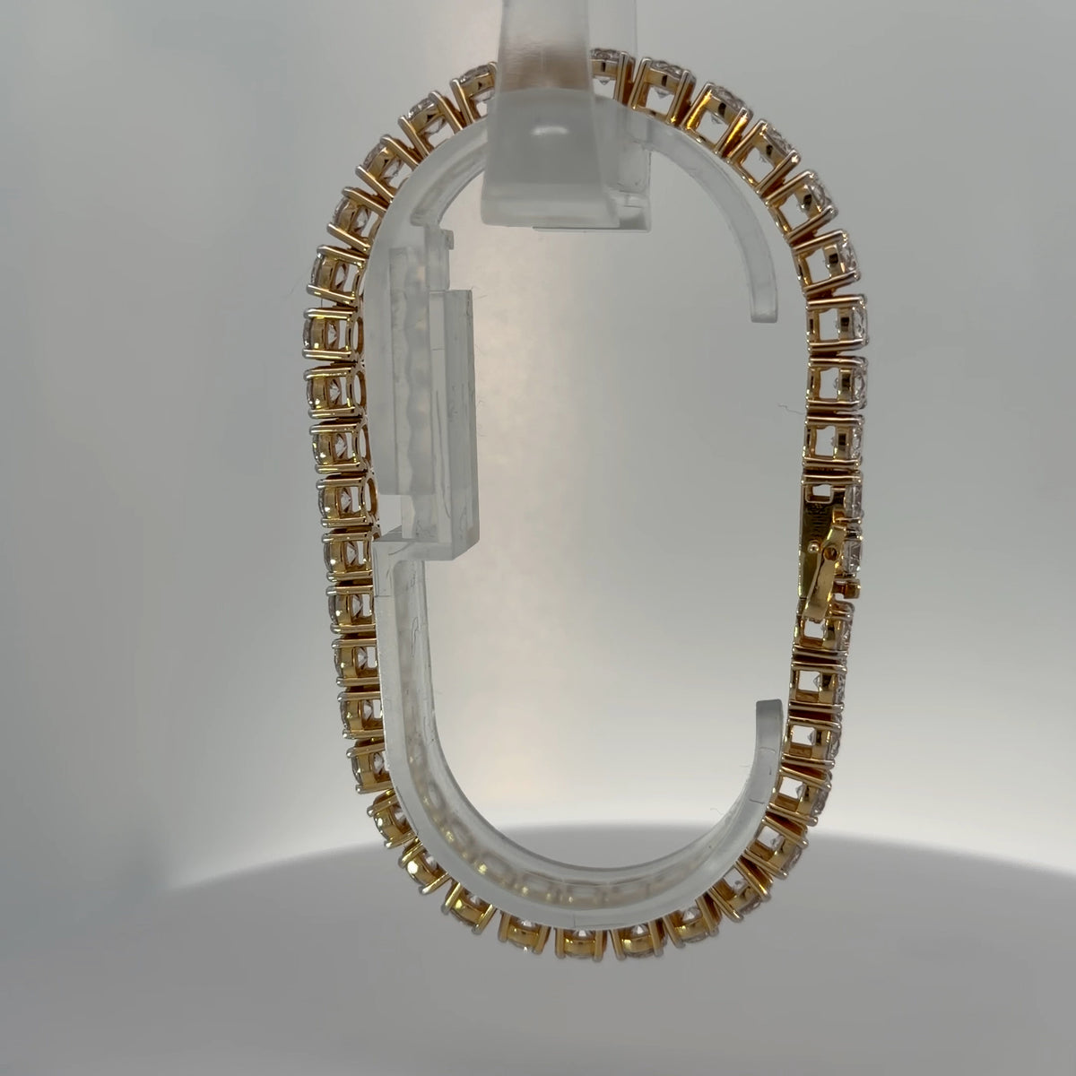 14K Yellow Gold Lab-Grown Diamond Bracelet — 19.94 CTW