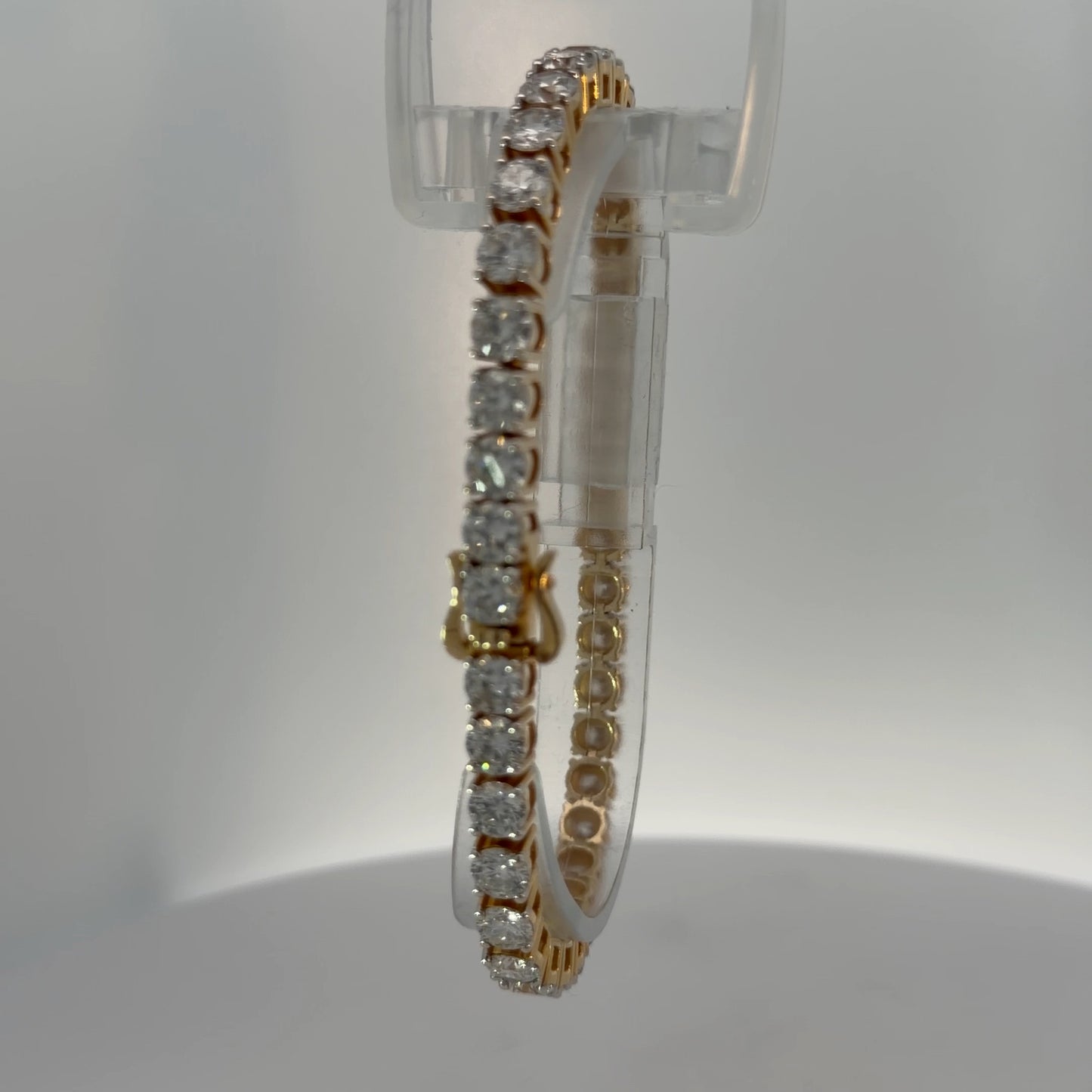 14K Yellow Gold Lab-Grown Diamond Bracelet — 19.94 CTW