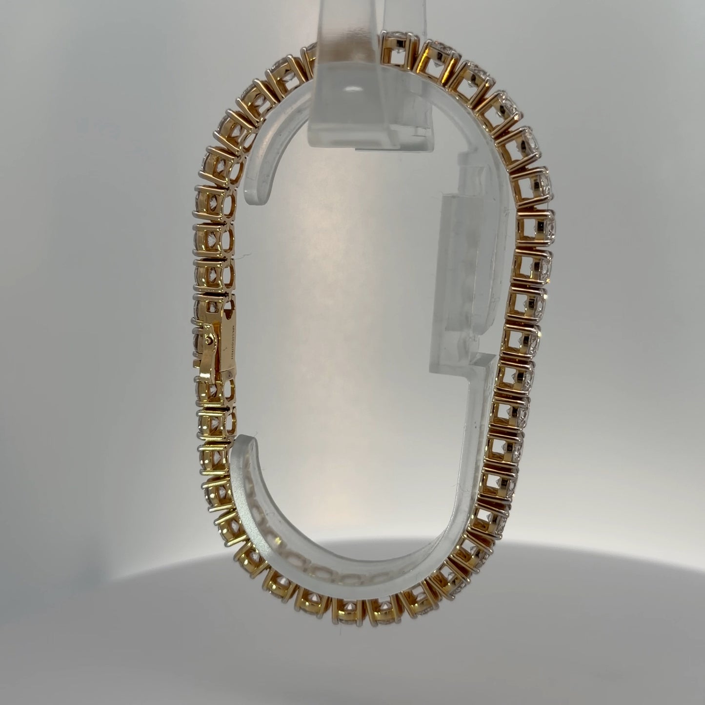 14K Yellow Gold Lab-Grown Diamond Bracelet — 19.94 CTW