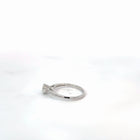 14K Natural Diamond White Gold Ring — 0.53 CTW