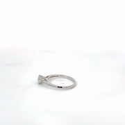 14K Natural Diamond White Gold Ring — 0.53 CTW