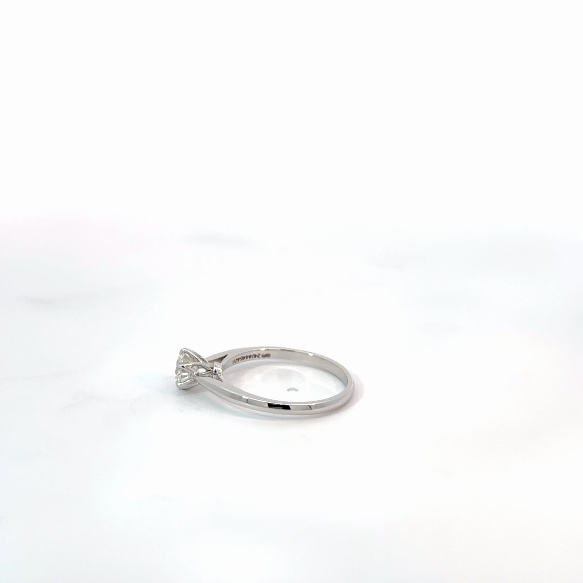 14K Natural Diamond White Gold Ring — 0.53 CTW