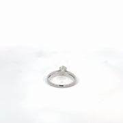 14K Natural Diamond White Gold Ring — 0.53 CTW