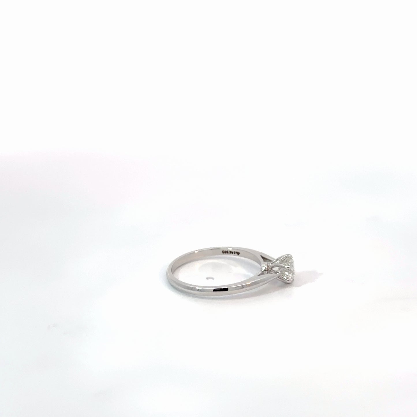 14K Natural Diamond White Gold Ring — 0.53 CTW
