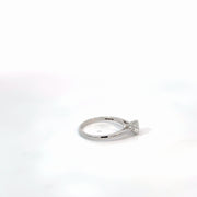 14K Natural Diamond White Gold Ring — 0.53 CTW