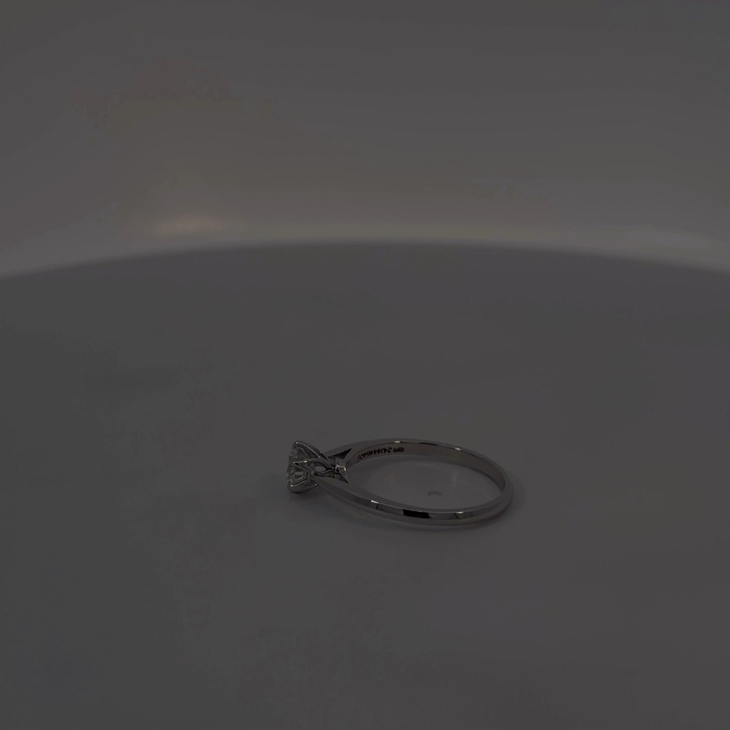 14K Natural Diamond White Gold Ring — 0.53 CTW