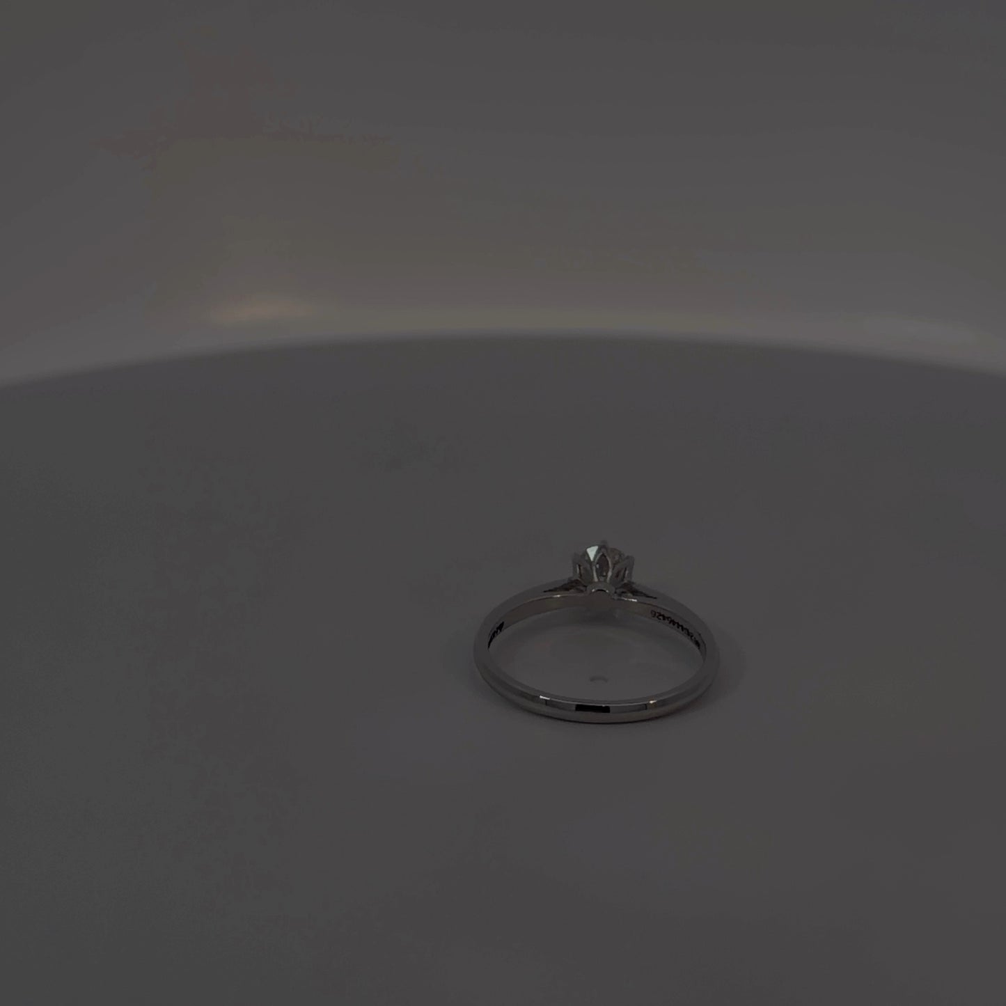 14K Natural Diamond White Gold Ring — 0.53 CTW