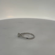 14K Natural Diamond White Gold Ring — 0.53 CTW