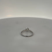 14K Natural Diamond White Gold Ring — 0.53 CTW