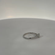 14K Natural Diamond White Gold Ring — 0.53 CTW