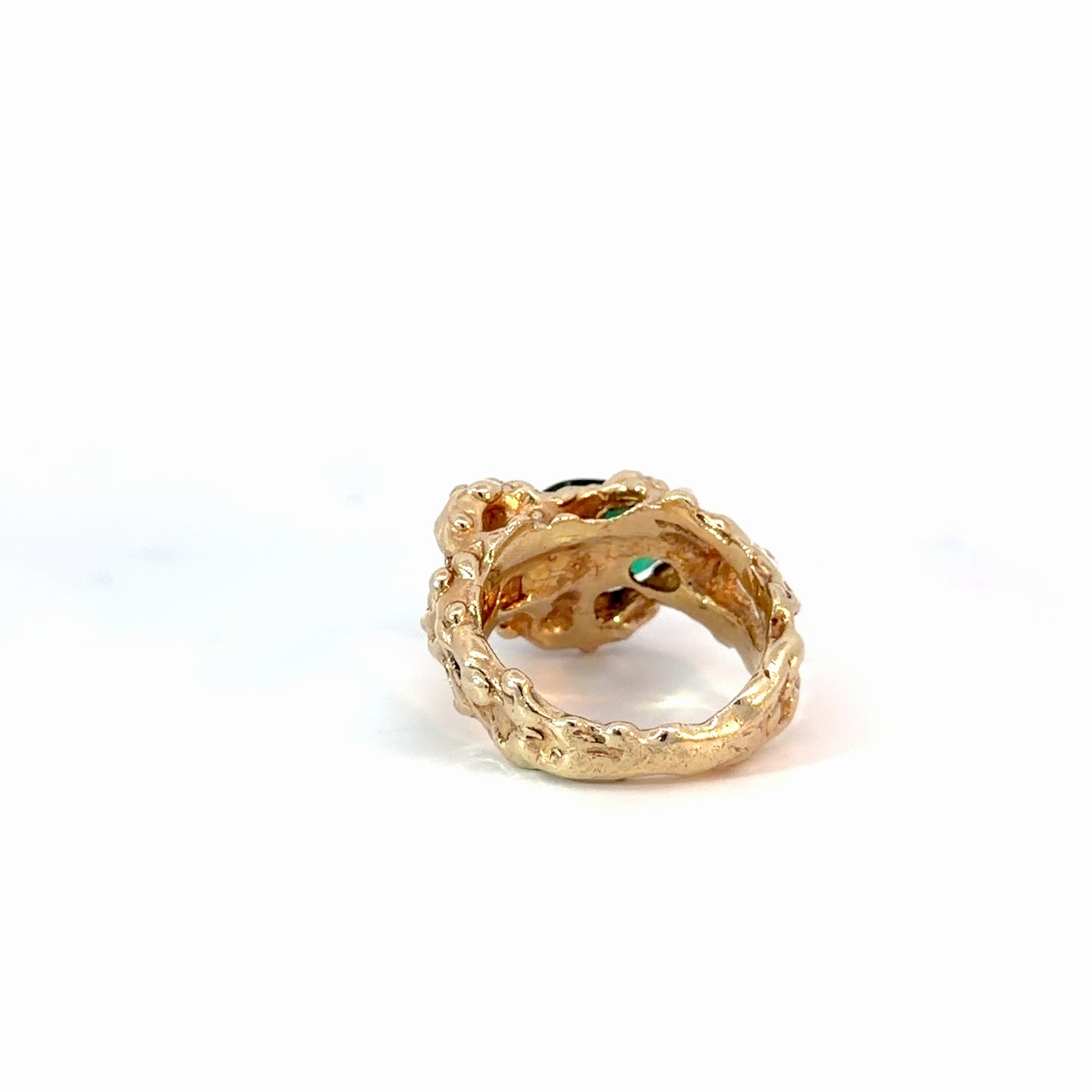 18K Yellow Gold Zambian Emerald Ring