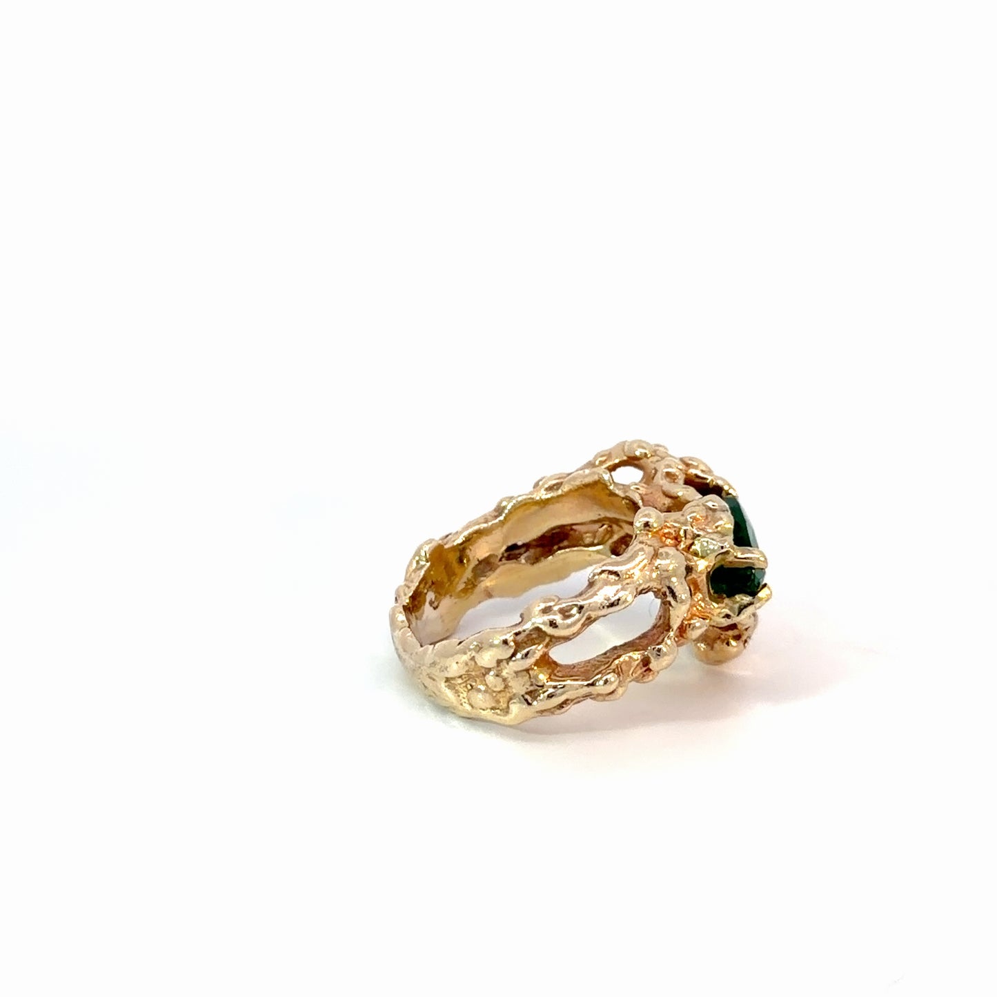 18K Yellow Gold Zambian Emerald Ring