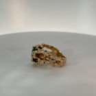 18K Yellow Gold Zambian Emerald Ring
