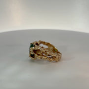 18K Yellow Gold Zambian Emerald Ring