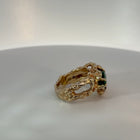18K Yellow Gold Zambian Emerald Ring