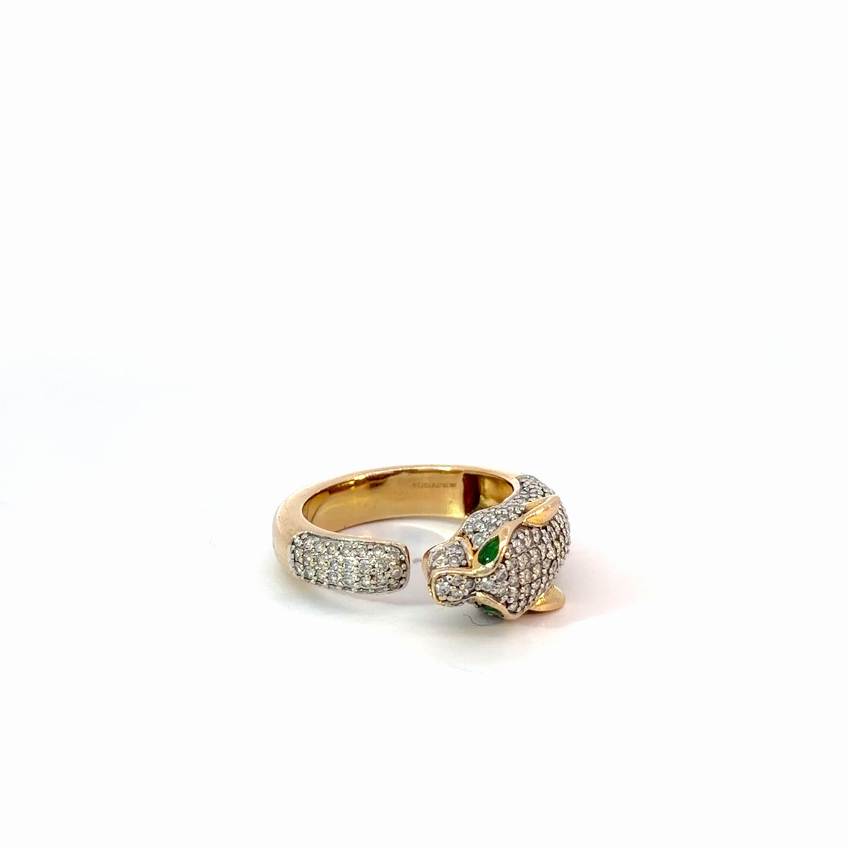 18K Yellow Gold Natural Diamond Ring with Colored Stones — 1.42 CTW