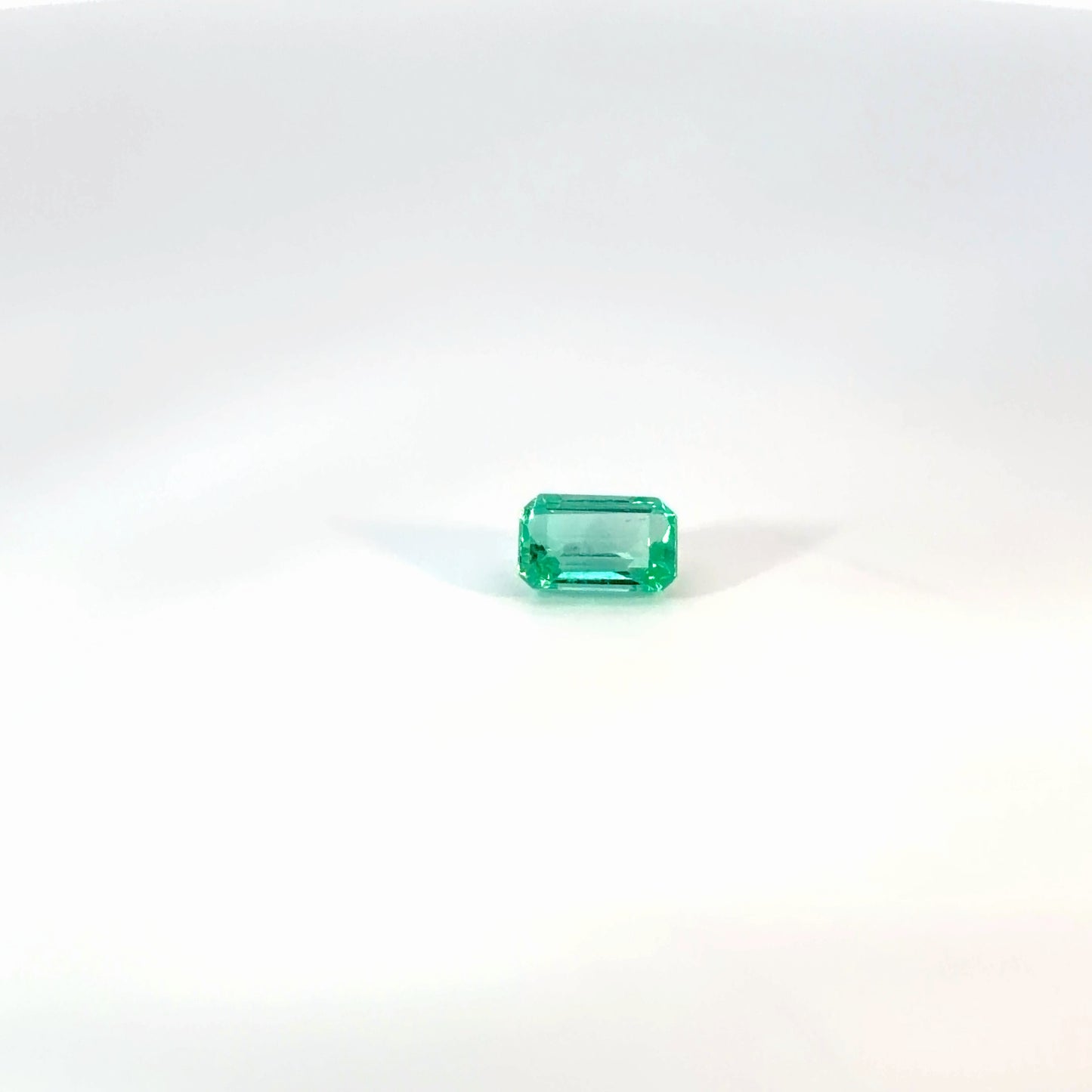 Loose Emerald Cut Vibrant Green Emerald Gemstone