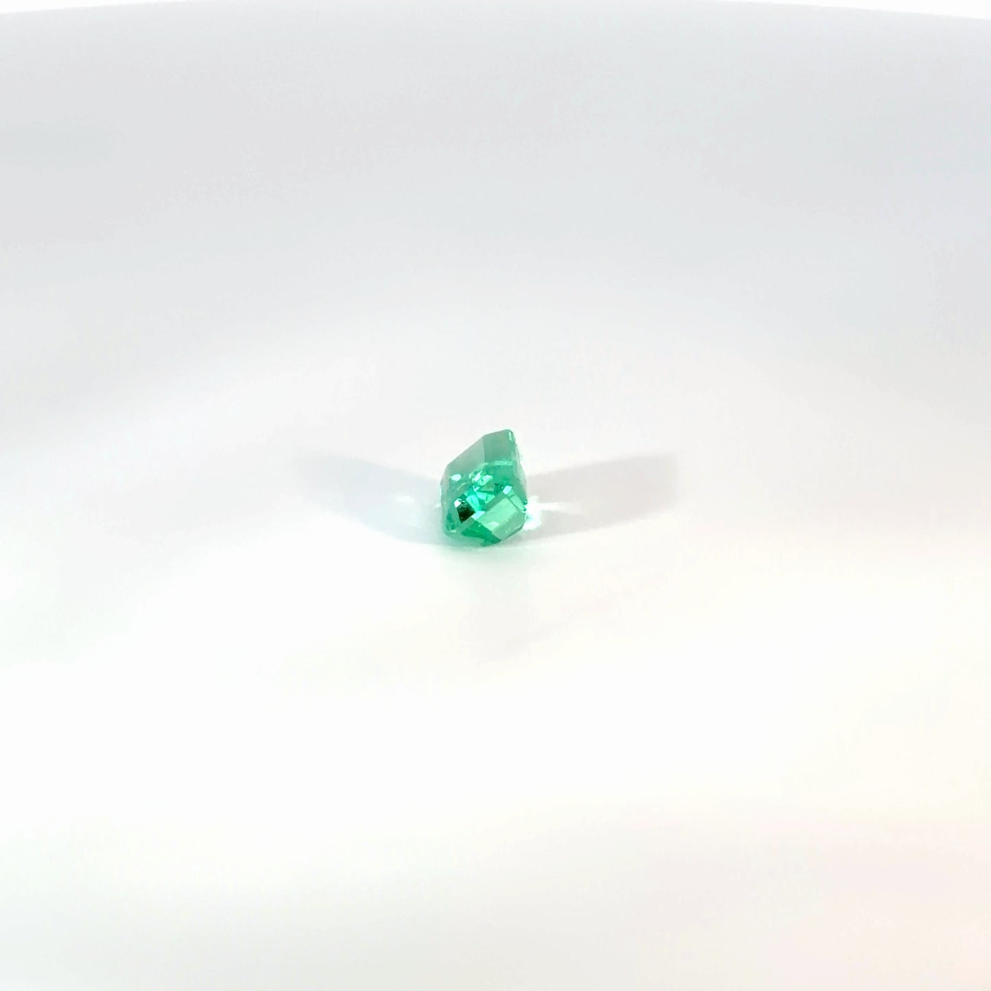 Loose Emerald Cut Vibrant Green Emerald Gemstone
