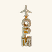 18K Yellow Gold Natural Diamond Pendant — 5.76 CTW