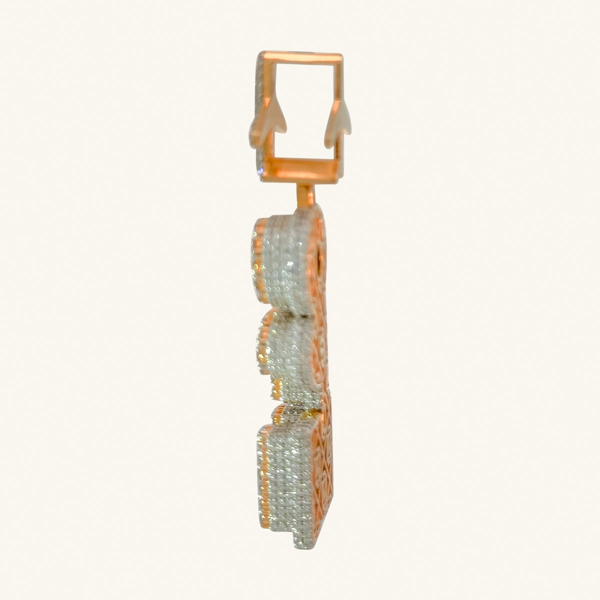 18K Yellow Gold Natural Diamond Pendant — 5.76 CTW