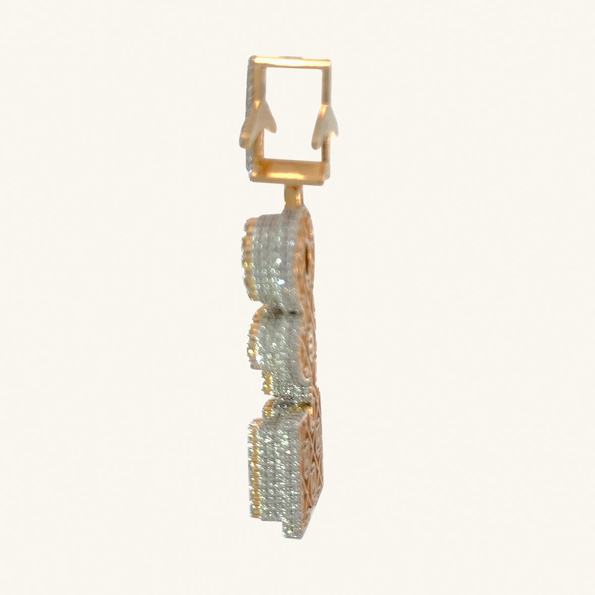 18K Yellow Gold Natural Diamond Pendant — 5.76 CTW