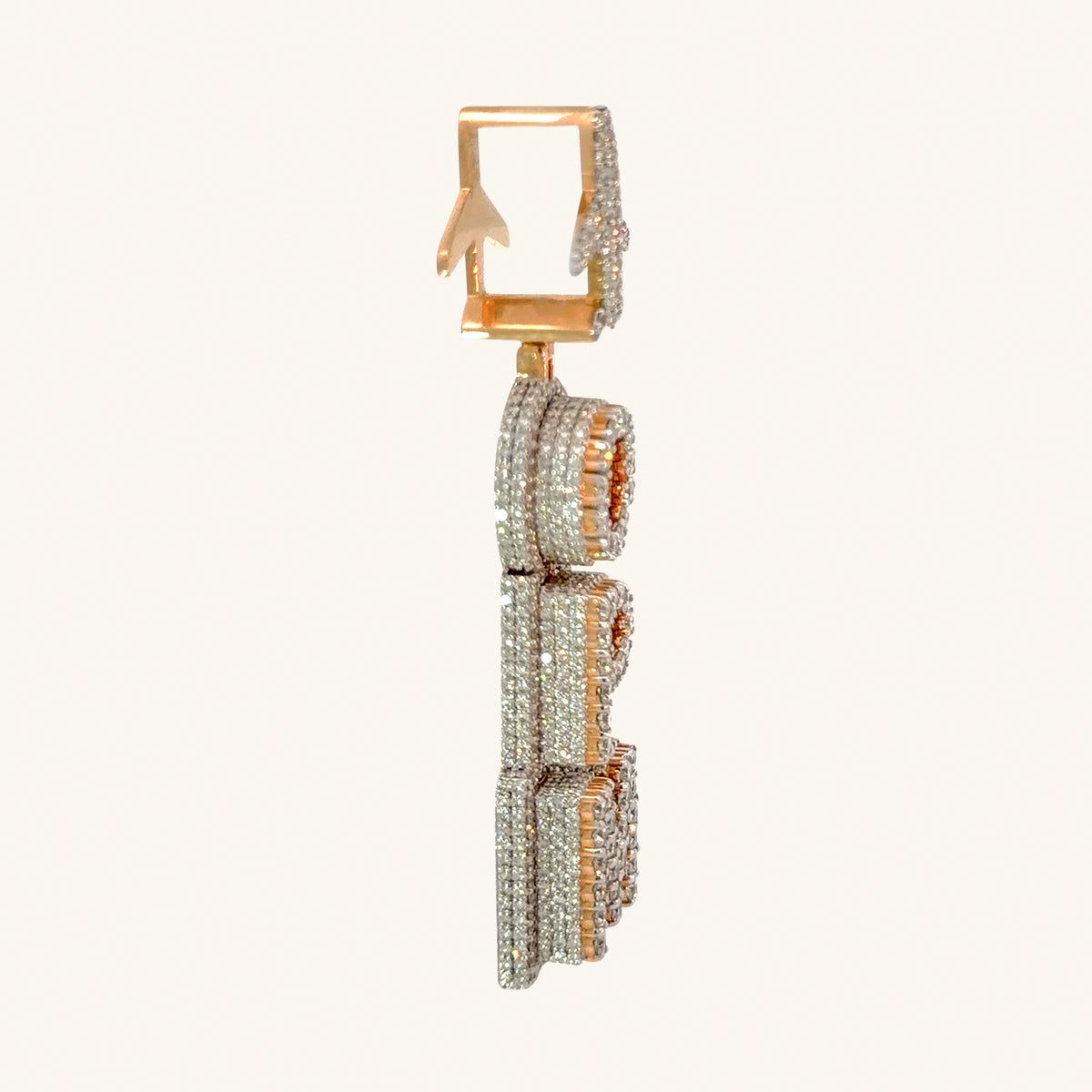18K Yellow Gold Natural Diamond Pendant — 5.76 CTW