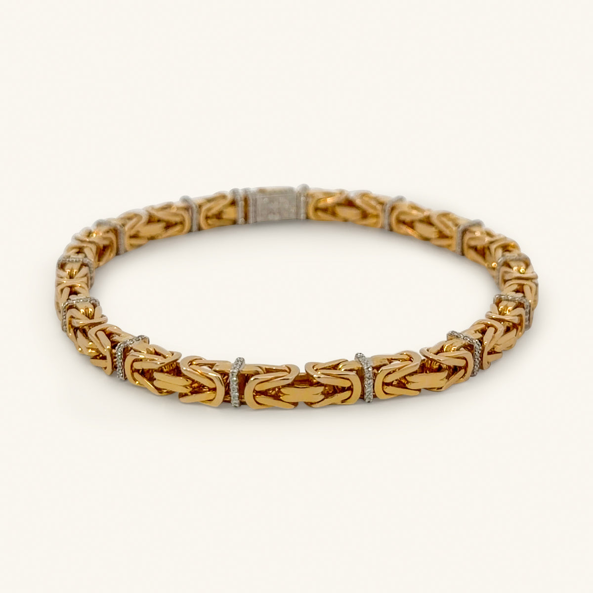 18K Yellow Gold Natural Diamond Bracelet — 0.86 CTW