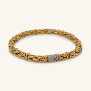 18K Yellow Gold Natural Diamond Bracelet — 0.86 CTW