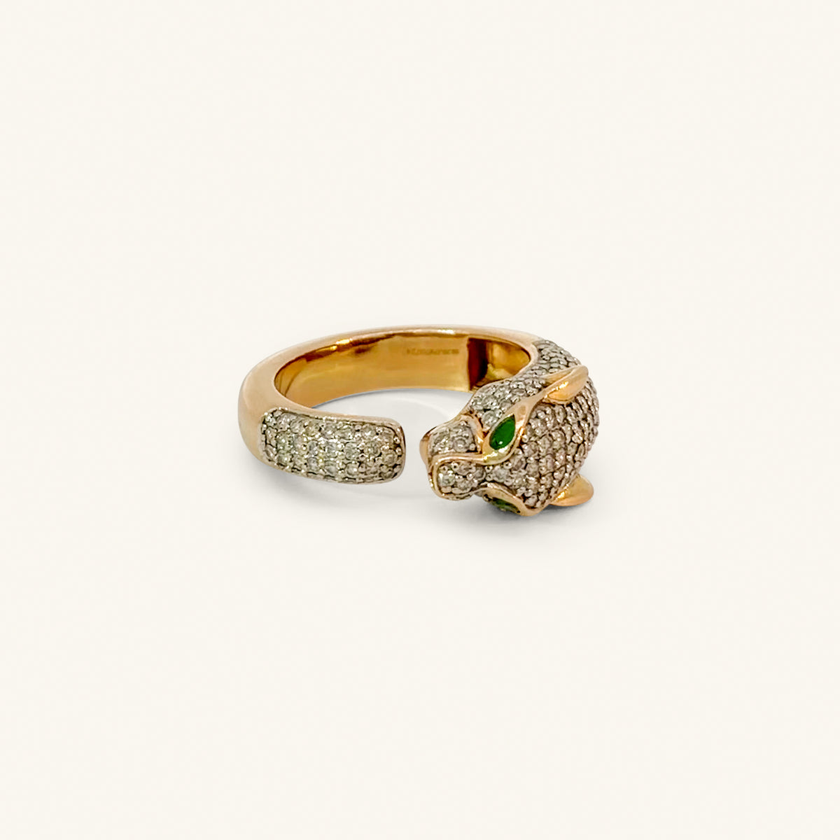 18K Yellow Gold Natural Diamond Ring with Colored Stones — 1.42 CTW