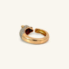 18K Yellow Gold Natural Diamond Ring with Colored Stones — 1.42 CTW