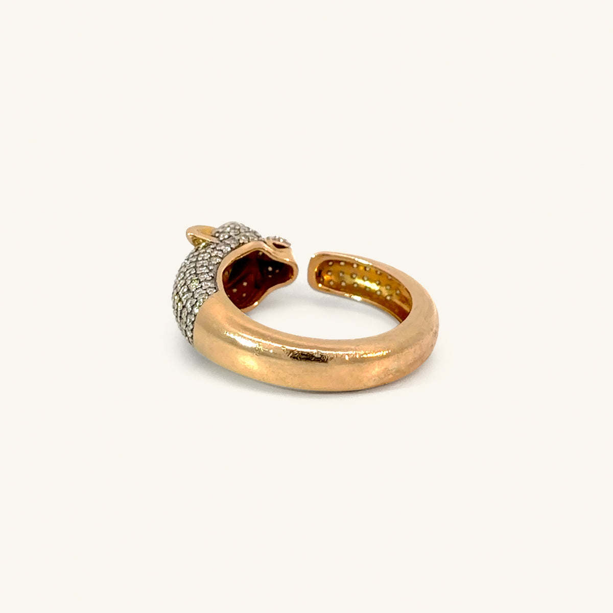 18K Yellow Gold Natural Diamond Ring with Colored Stones — 1.42 CTW
