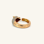 18K Yellow Gold Natural Diamond Ring with Colored Stones — 1.42 CTW